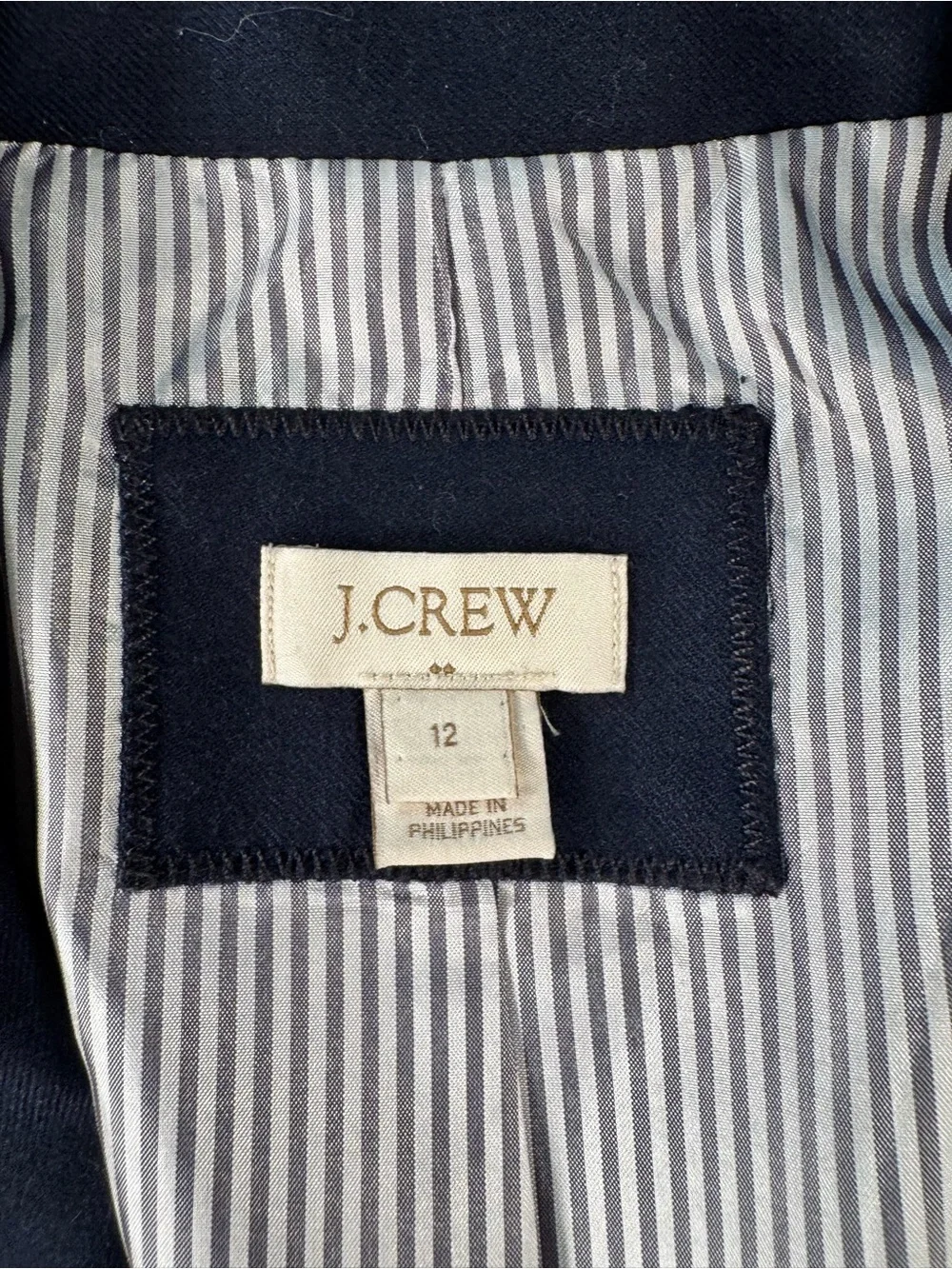 J. Crew Navy Blazer with Gold Buttons